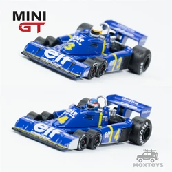 MINI GT 1:64 Tyrrell P34 #3 Jody Scheckter / #4 Patrick Depailler 1976 Swedish GP Diecast Model Car