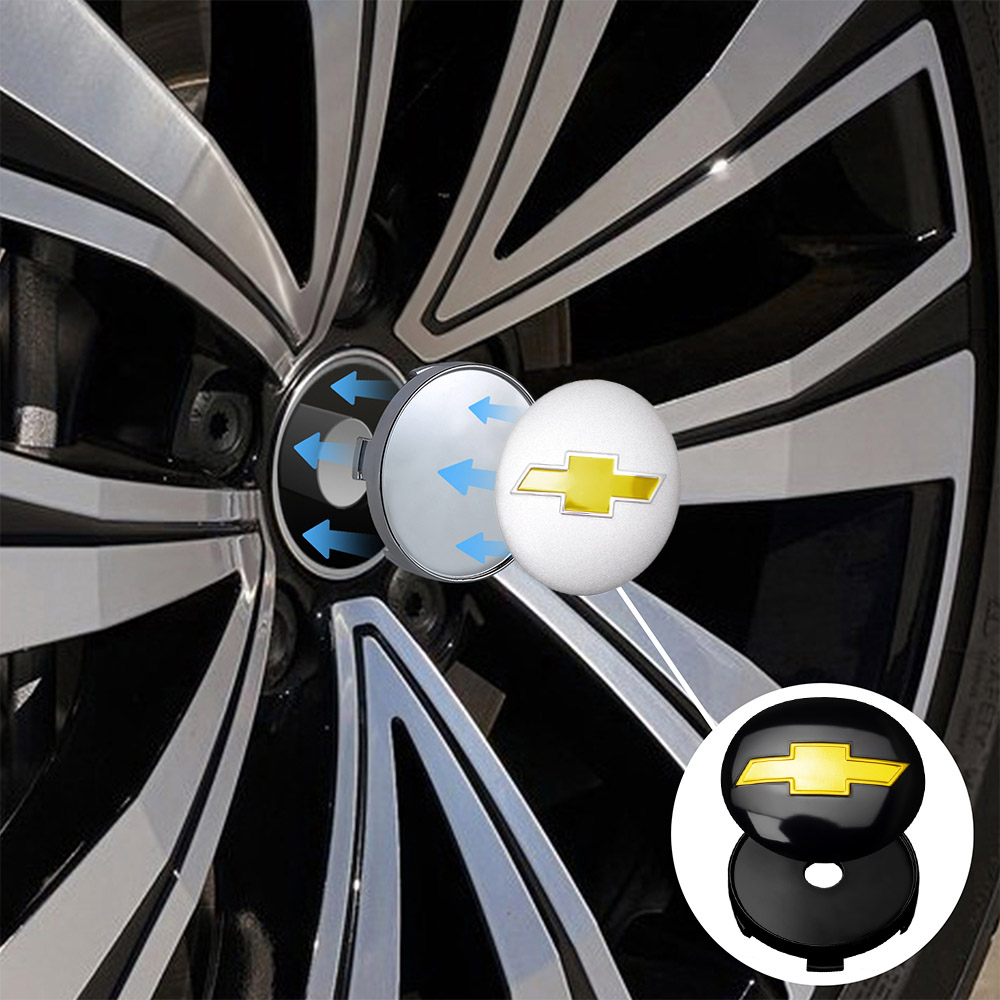 4Pcs 60mm Car Wheel Center Covers Decoration Hub Caps Replacement Auto Badge For Chevrolet Captiva Colorado Cruze Spark Malibu