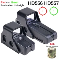 HD556/557 Reflex Green Red Dot Collimator Sight  Adjustable Compact Rifle Scope Accessory Fit Hunting 20mm Mount Airsoft Gun 1