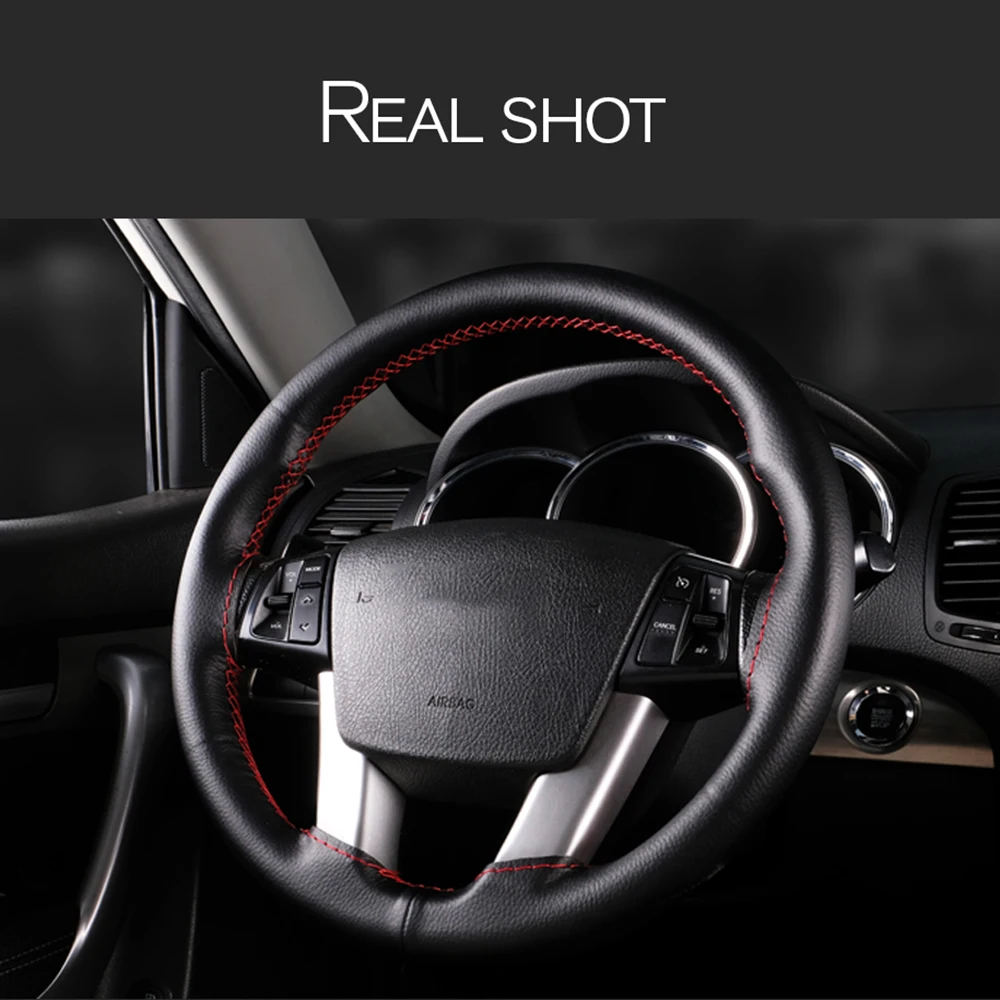 Steering Wheel Cover Universal Car Steering Wheel Braid Cover 40 42 45 47 50CM Artificial leather Soft Non-slip Auto Interior Accessories