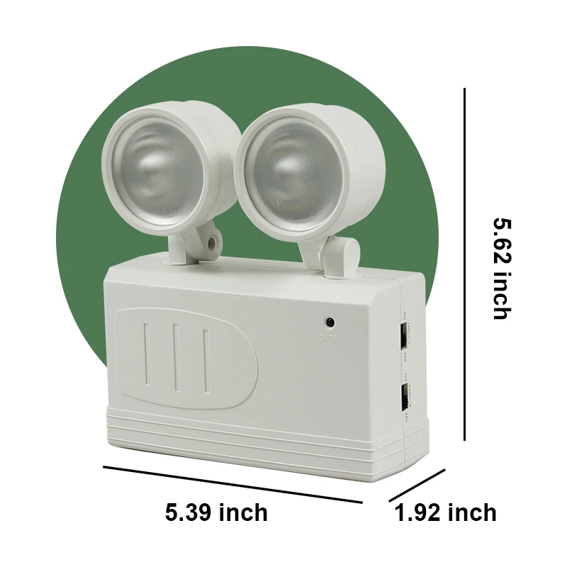 Rotatable Double Head LED Emergency Lantern - Rechargeable Portable Light
