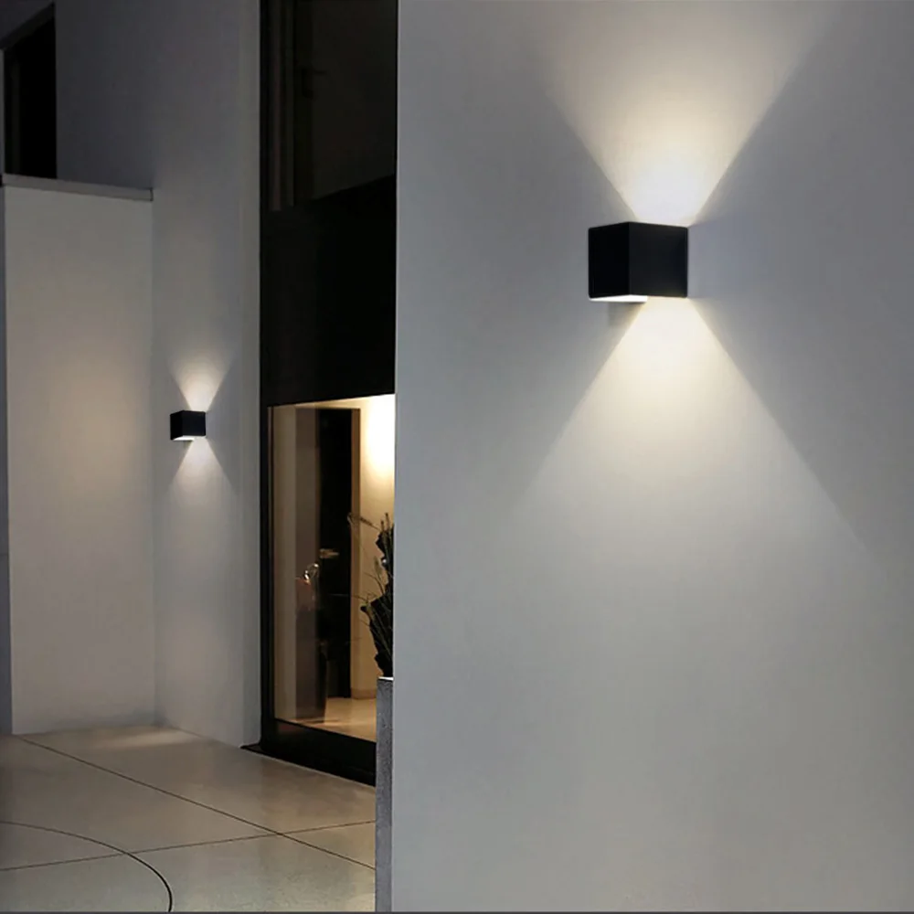 Lâmpada de Parede ao ar Iluminação para Cima e para Baixo Decoração da Escada Lâmpadas de Parede Luz da Parede Arandela Livre Interior Jardim Luzes Luminárias Alumínio 6w Led 8 Weddings & Events