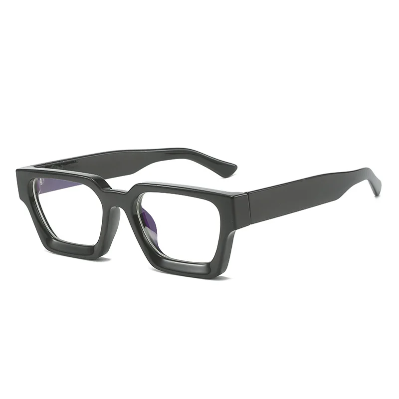 Vintage-Inspired Oversized Yellow Square Glasses