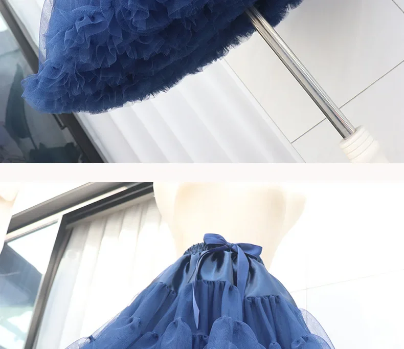 Damen Lolita Petticoat Crinoline Tutu Unterrock für Cosplay & Hochzeitskleider 4