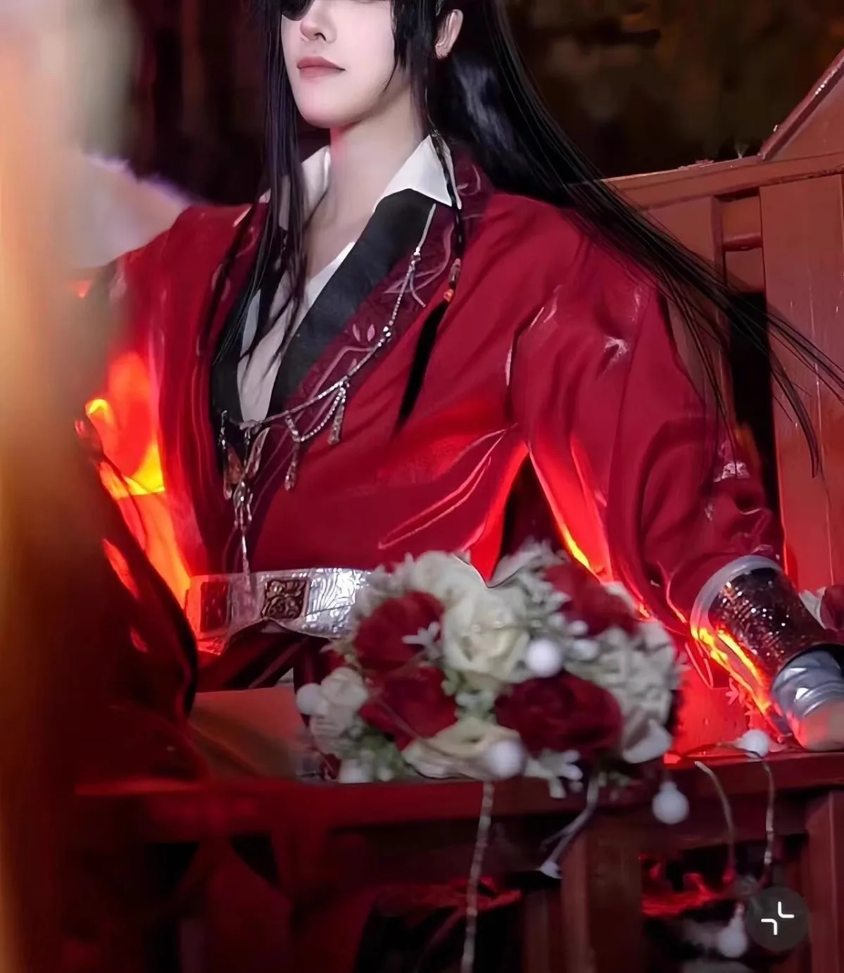 2024 Neue Zweite Serie Tian Guan Ci Fu Hua Cheng Cosplay Kostüm Huacheng Outfit Schuhe Perücke Frauen Männer Halloween Rolle Spielen Requisite 13