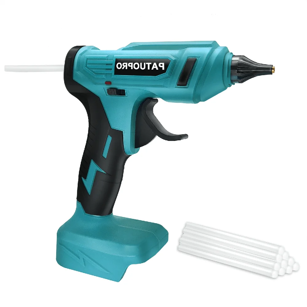 

Cordless Hot Glue Gun Rechargeable Wireless Glue Gun With 10pcs Glue Stick DIY Repairing Tool Fit Makita 18V Battery(No Battery)