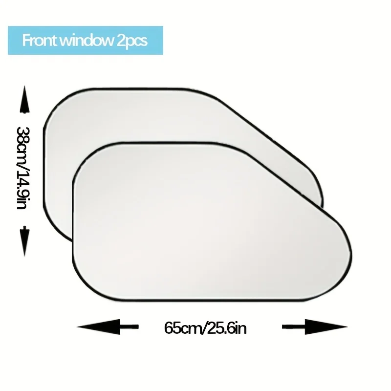 6-Pack Windshield Sunshades – UV & Heat Insulation Protection Against Sunlight for Cars