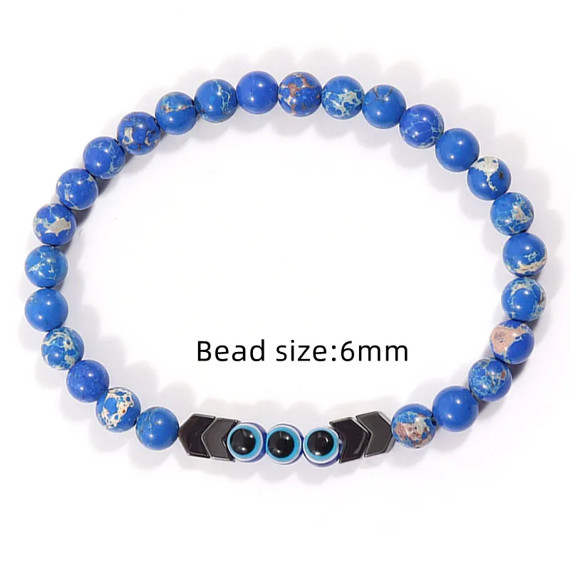 Round Eye Charm Bracelet Men 2022 Fashion Simple Lava Stone Tiger Eye Bead Bracelet For Men Jewelry Gift Pulsera Hombre