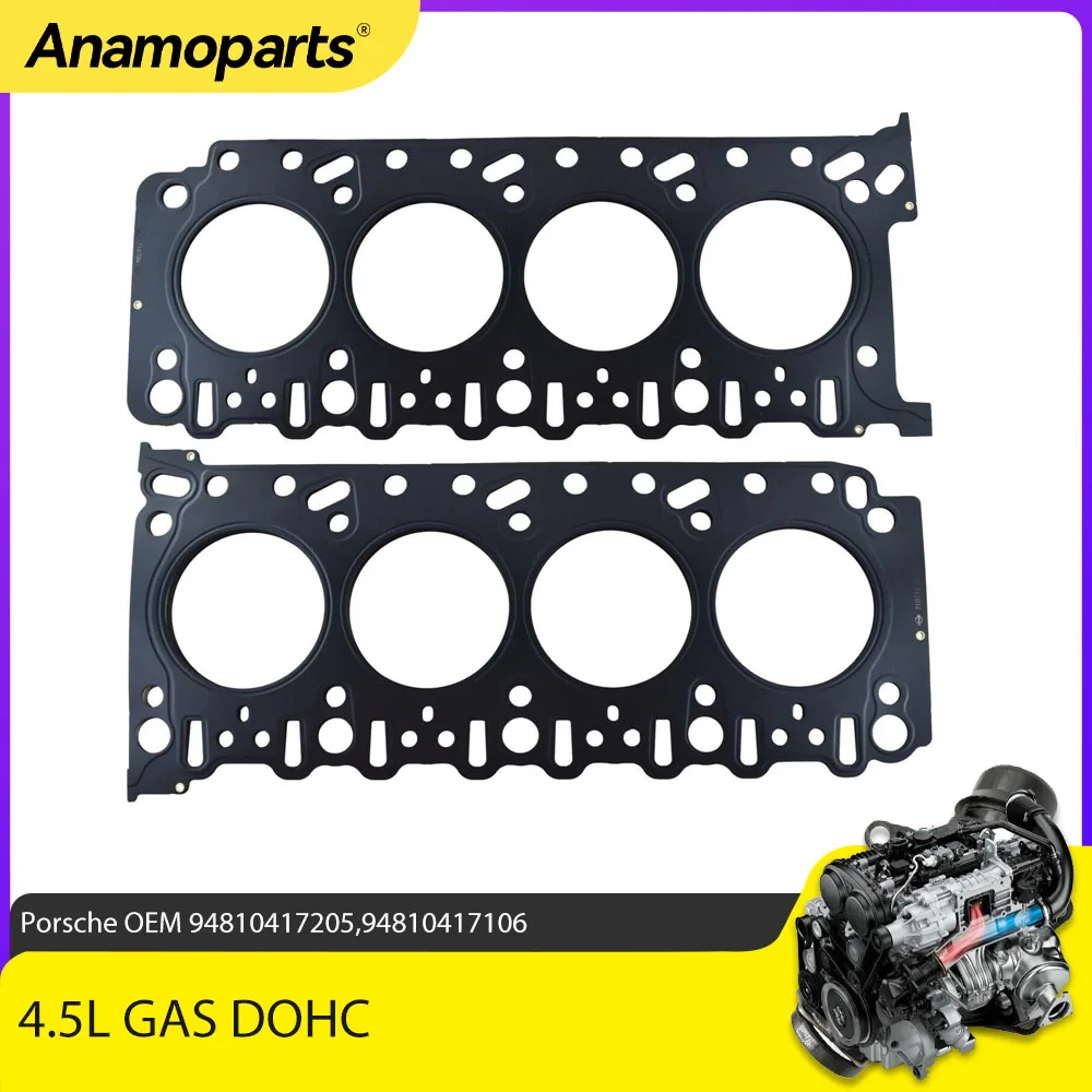 Kit Guarnizioni Testata Motore L + R Fit 4.5 L V8 Gas Dohc Per Porsche Cayenne Turbo 4.5L 2002-2007 Oem 94810417205 94810417106
