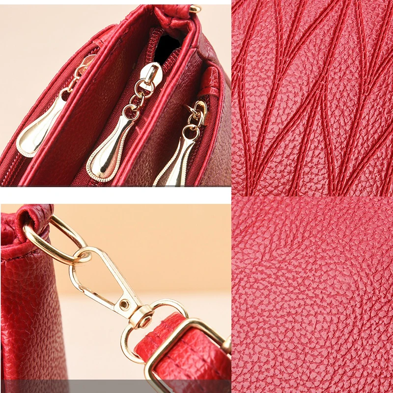 Women Bags Multiple Zipper Fashion Trend Ladies Crossbody Shoulder Messenger Cute Side Hand Bag Purse Luxury Design 3