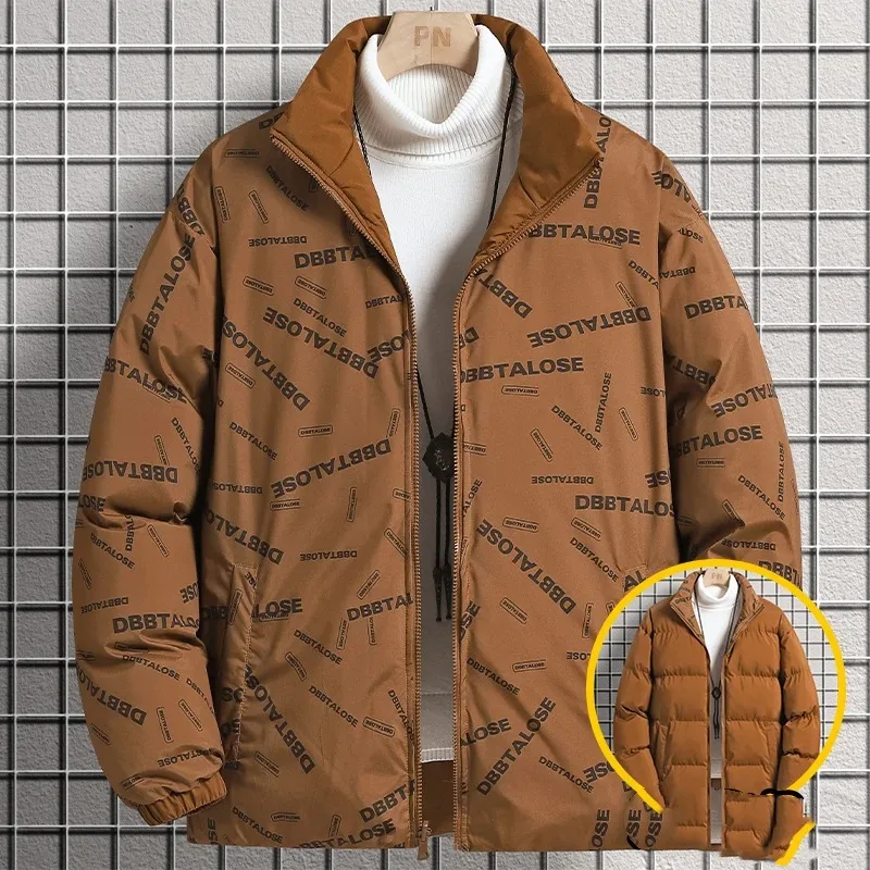 Men's Autumn Winter Turtleneck Letter Printed Zipper Pockets Long Sleeve Cardigan Jackets Coats Casual Loose office lady Tops