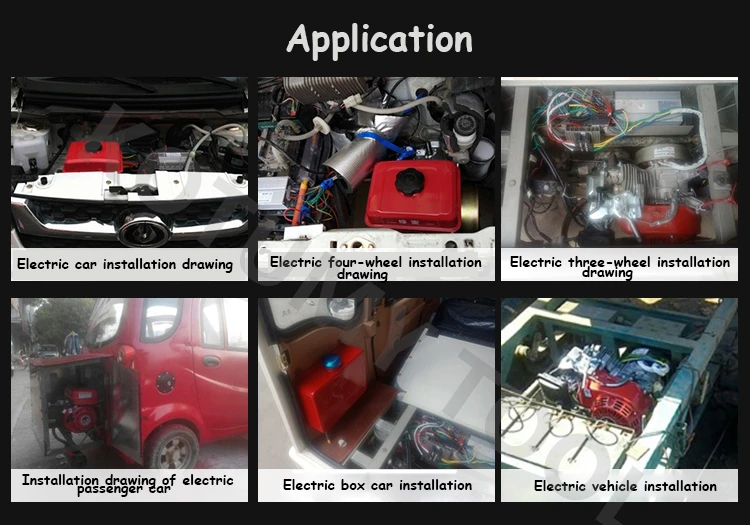 3000W Gasoline Generator Range Extender Process Controller For 48V/60V/72V Electric Tricycle Four-wheeled Car Sedan