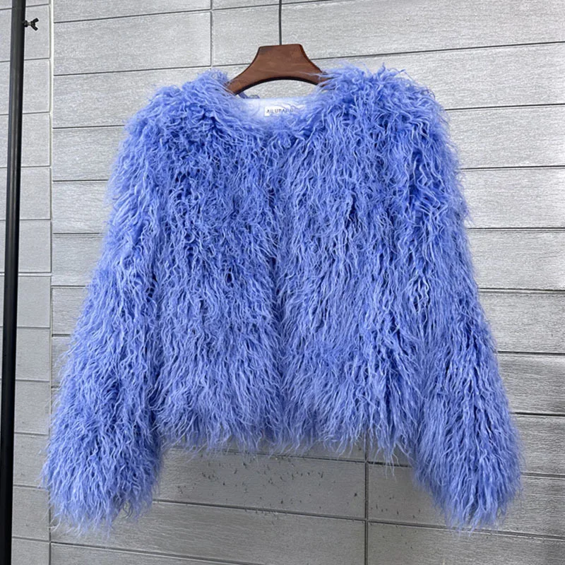 DEAT Fur Imitation Fur Coat Korean Version Pure Color Beach Wool Women's Short Coat Straight 2026 Winter Wram Jackets 11A06487