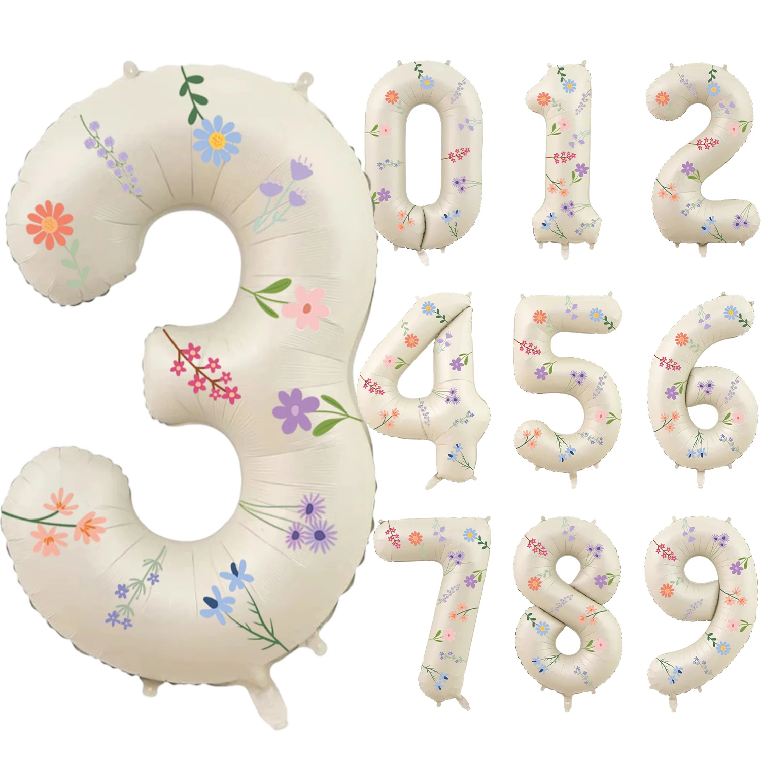 32-Zoll-Zahlenballons mit exquisiten Aufklebern, 0-9 Jahre alte Ballon-Hochzeitsdekoration, matte Kugel, Geburtstagsfeier – Detail 3