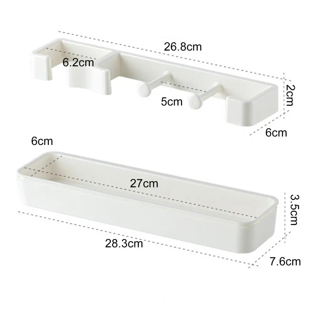 Umbrella Leaching Shelf Umbrella Holder Partition with Bracket Built-in Drain Box Draining Wall-mounted for Home