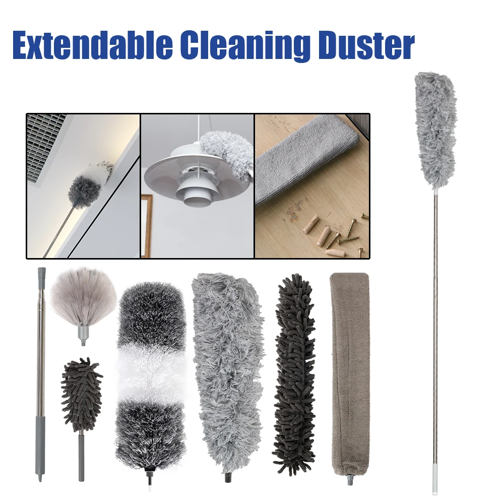 

Microfiber Duster Dust Cleaner Long Extendable Bendable Dust Brush Gap Dust Removal Dusters Household Cleaning Tools
