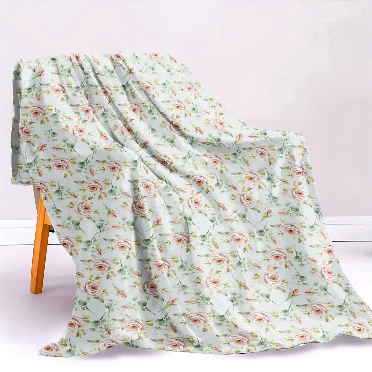 SRH Classical-design flannel, elegant patterns, heat-retaining. Bedroom Hanukkah elder gift. 2