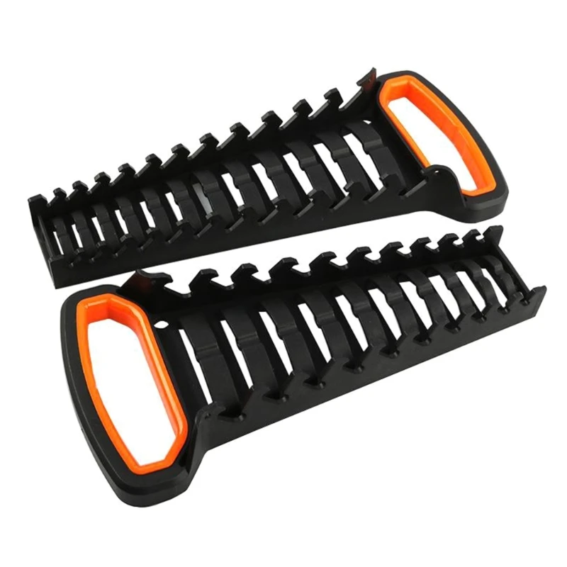 

2pcs/set Durable Wrench Storage Rack Double Head Wrench Holder Storage Rack Maintain Order in Your Tool Collection