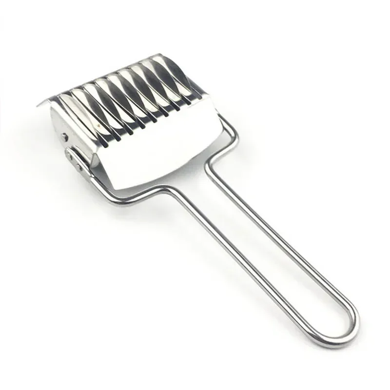 Manual Stainless Steel Noodle Shallot Garlic Cut Roller Cutter Kitchen Practical Helper Tool Dough Cutting Maker