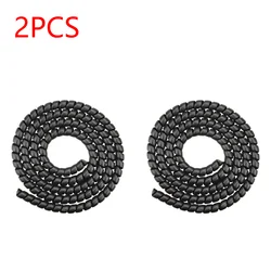 Universal Electric Scooter Cable Protection Cover - Enhanced 1.3m Line Protector (Black 2PCS)