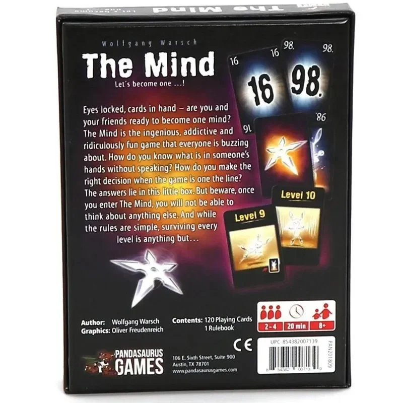 The Mind Tarot Fate Card Deck English Tarot Cards for Family Holiday Party Favor Playing Board Games Cards Tarot Pack 5