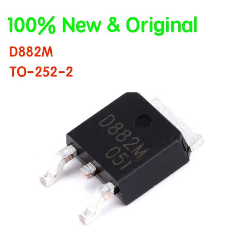 

20PCS/LOT B772M D882M TO-252-2 SMD Transistor 100% New & Original