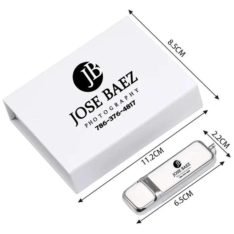 Logotipo Personalizado Caixa de Papel Branco u Disco Couro Memory Stick 64gb 32gb 16gb 128gb 8gb High Velocidade Usb 3.0 Flash Drive Pcs por Lote - Imagem 2