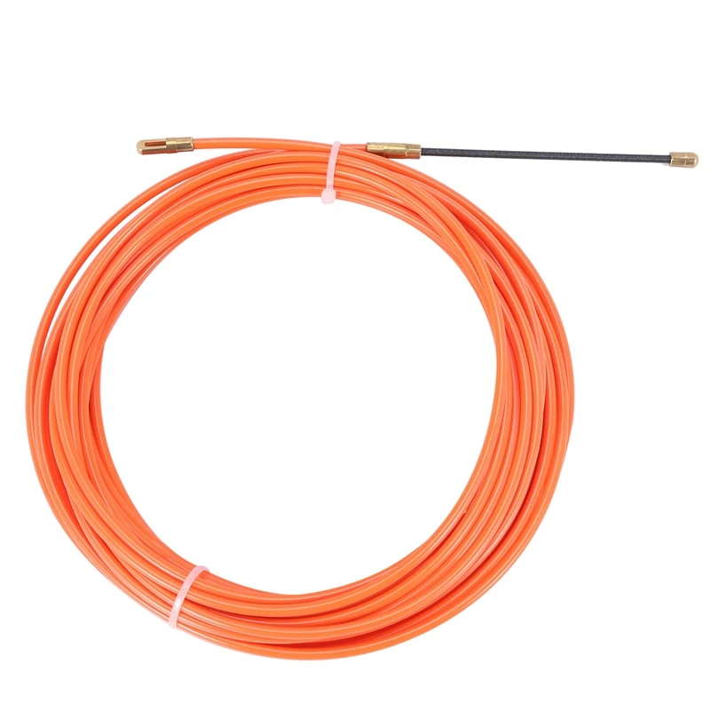 

4Mm Orange Guide Device Nylon Electric Cable Push Pullers Duct Snake Rodder Fish Tape Wire