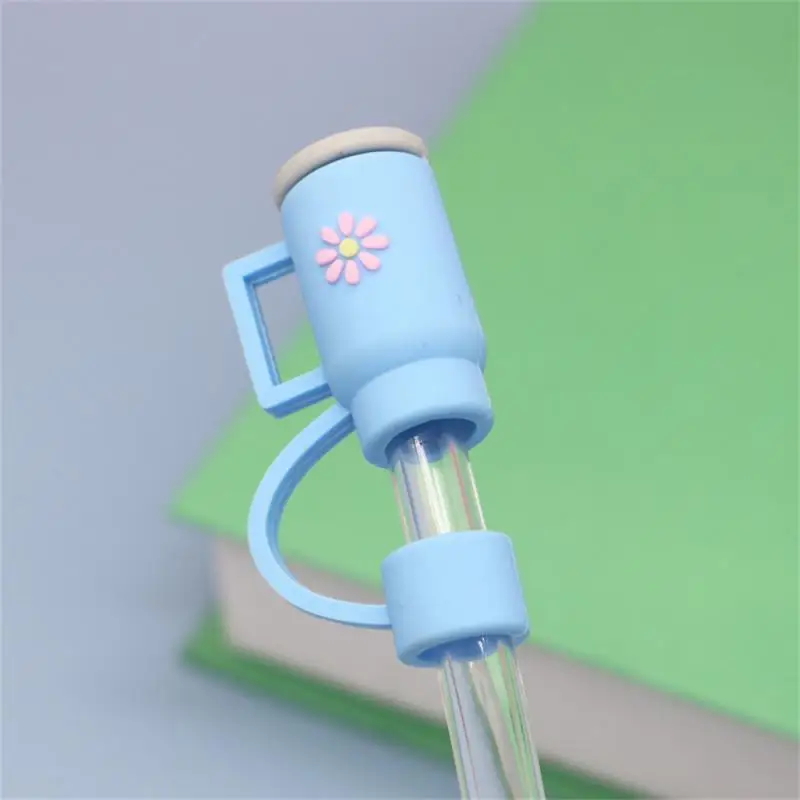 

Reusable Drinking Dust Cap Cartoon Silicone Straw Plug Splash Proof Straw Tips Straw Sealing Tools Cup Accessories Drinkware