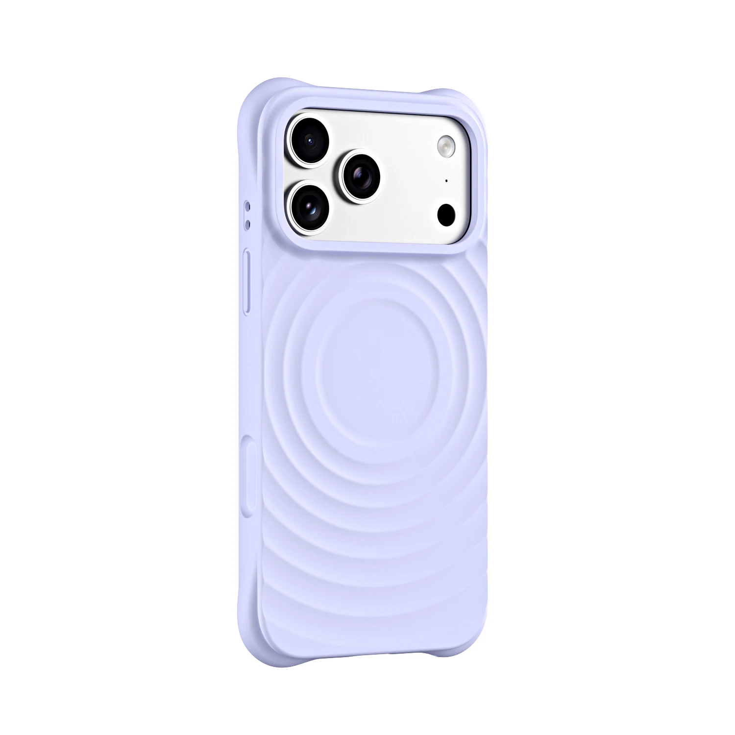 Wave Ripple Silicone Solid Color Phone Case With MagSafe - Stylish and Vibrant Protection
