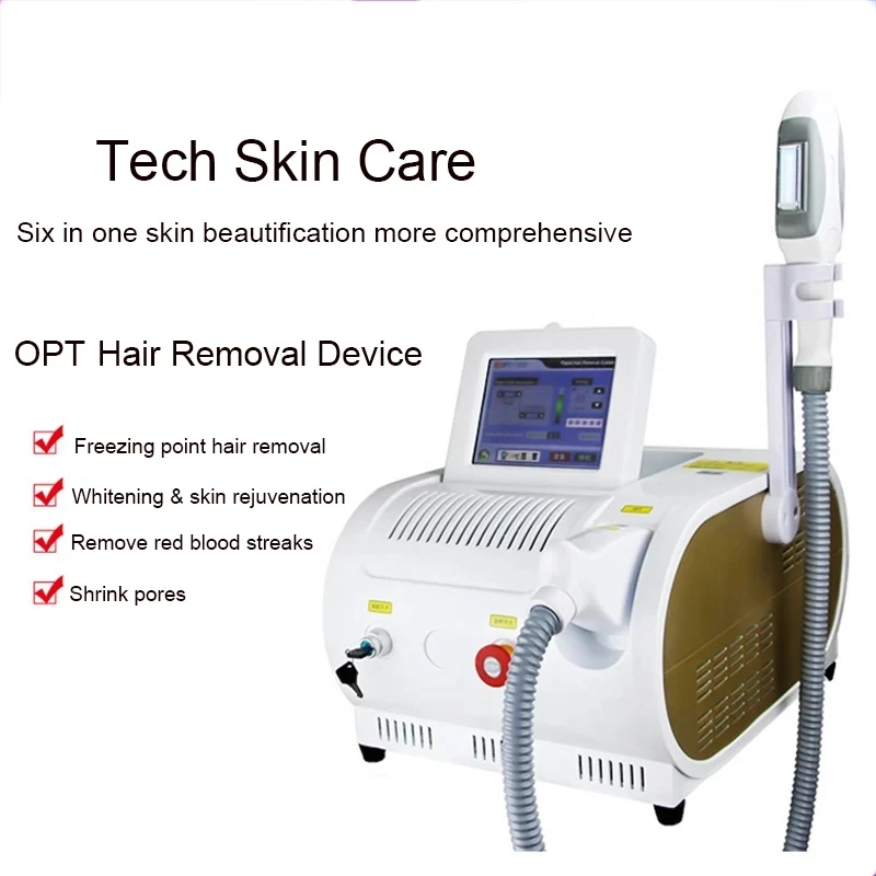 

IPL+ OPT Epilator Laser Painless Hair Removal Machine E-Light Skin Whitening Fast Depilation Permanent Device