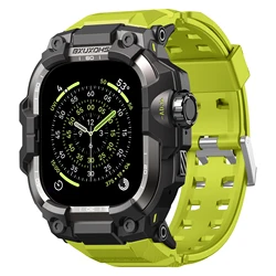 Tactical Band & Protective Case - 45mm Series 9 8 7 (Black - Green)