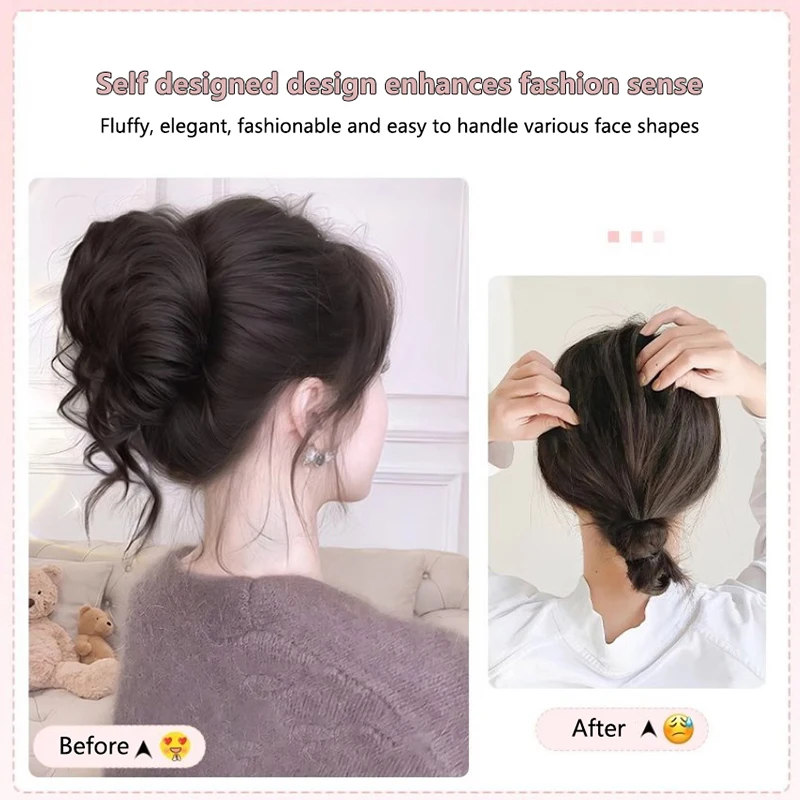 Synthetic Hair Bun Ponytail for Women