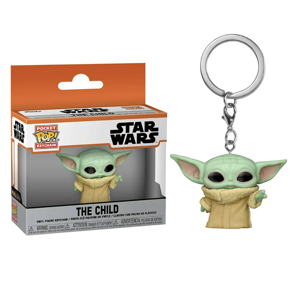 FUNKO POP Star Wars Keychain Classic Doll Cute Yoda Chewbacca Luke Birthday Gift Keychain Christmas Festival Backpack Pendant 3