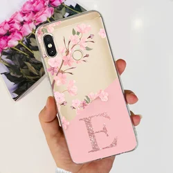 Shockproof Silicone Clear Phone Case Cover with TPU Bumper for Redmi Note 5 Pro (Flower - E)