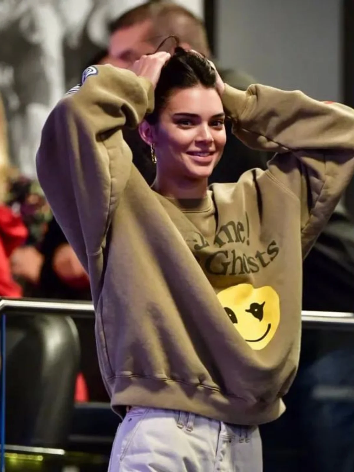 Long Sve Couple Hoodie Smiling Face Printed Casual Loose Fit Comfortable Sweatirt for Men And Women