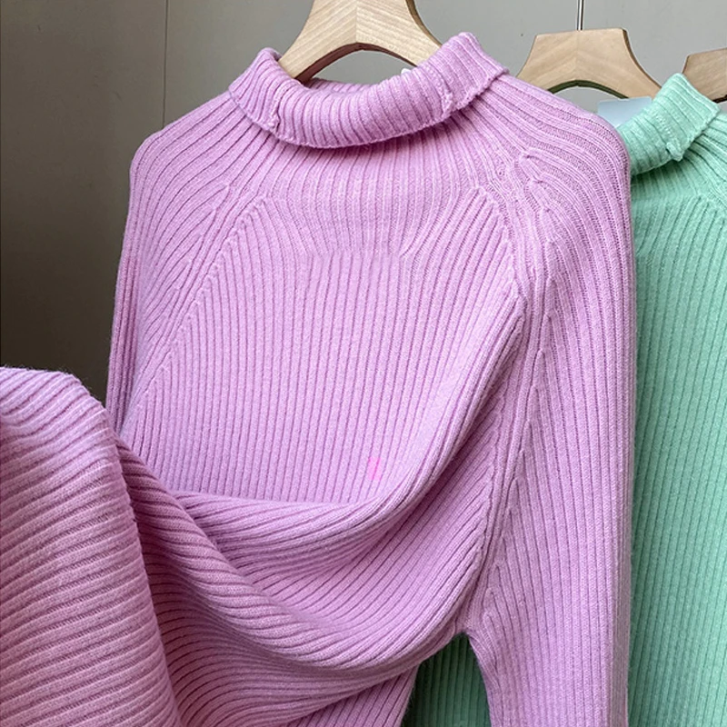 

Весенний винтажный свитер с длинными рукавами, женские свободные Индивидуальные топы в полоску, Модный повседневный Женский пуловер, топы.