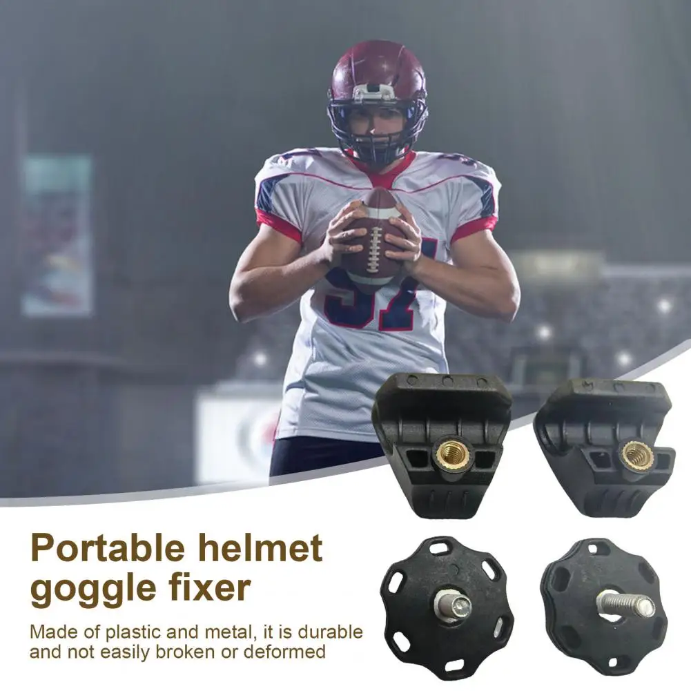 Helmet Goggle Replacement Clip Football Visor Clips Helmet Fasteners Repair Kit Replacement Screws for Quick for Football