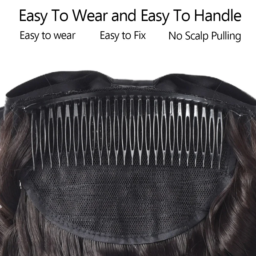 Synthetic princess curly bow ponytail sandwiched in a woman's ponytail fake ponytail hair accessories medieval retro ponytail