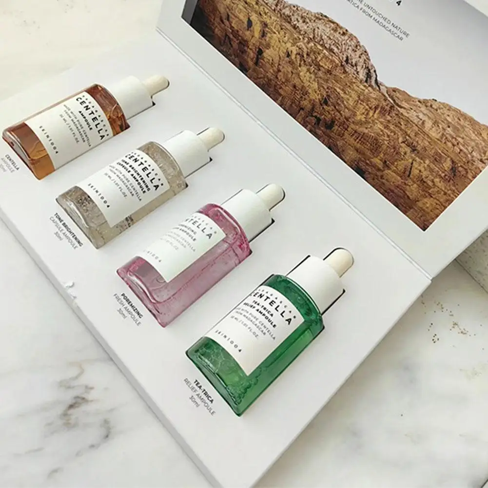 Centella Asiatica Skin Care Set Essence Soothing Repairing Skin Rejuvenation Nourishing Brightening Korean Cometics Skincare 4