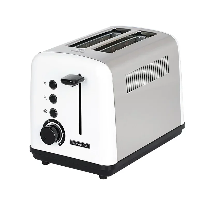 New Automatic Home Toaster for Breakfast, Small Double Sided Baking with Wide Card Slot, Kitchen Toaster 6