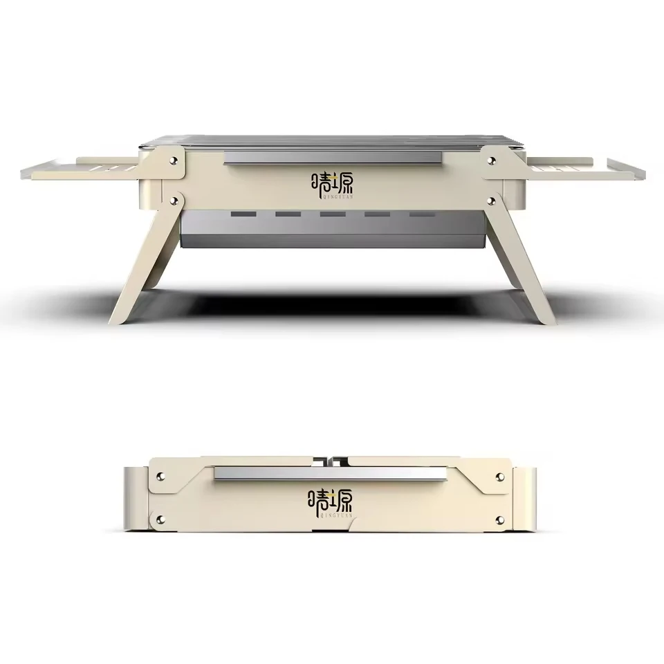 Detachable Camping Grill Portable Mini Stove Folding Barbecue Cookstove Durable Foldable BBQ Grill Rack Outdoor Cookware camping stove charcoal grill