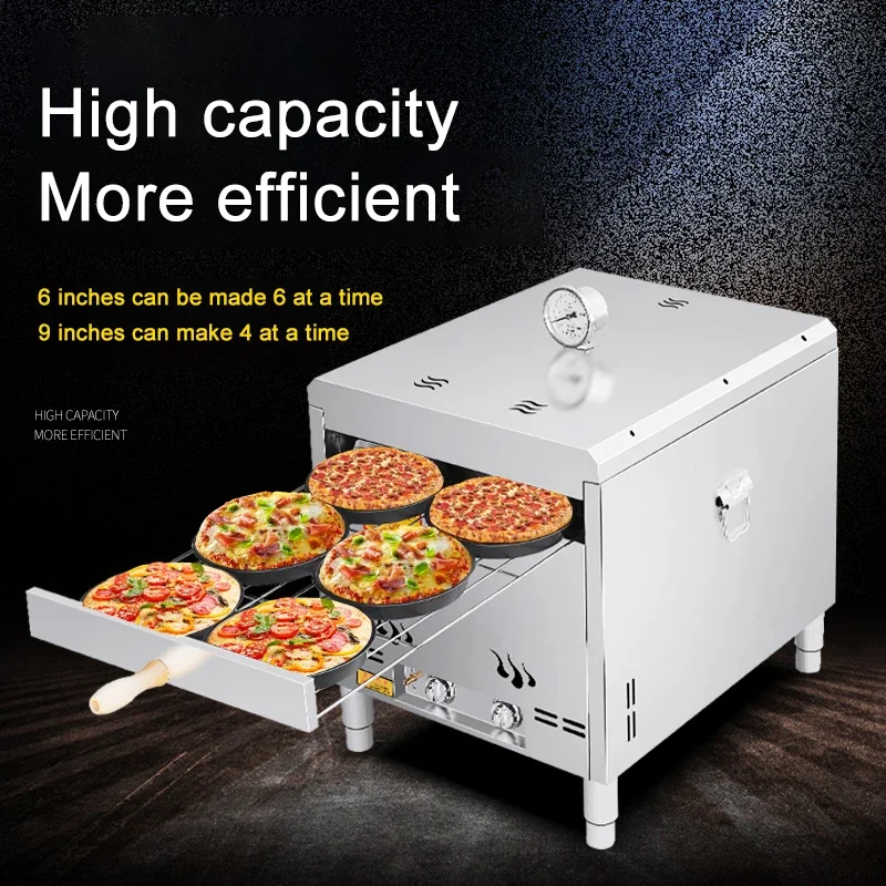 Pizza Oven Commercial Gas Oven Pizza Outdoor Freshly Baked Mobile Machine Manual Baking