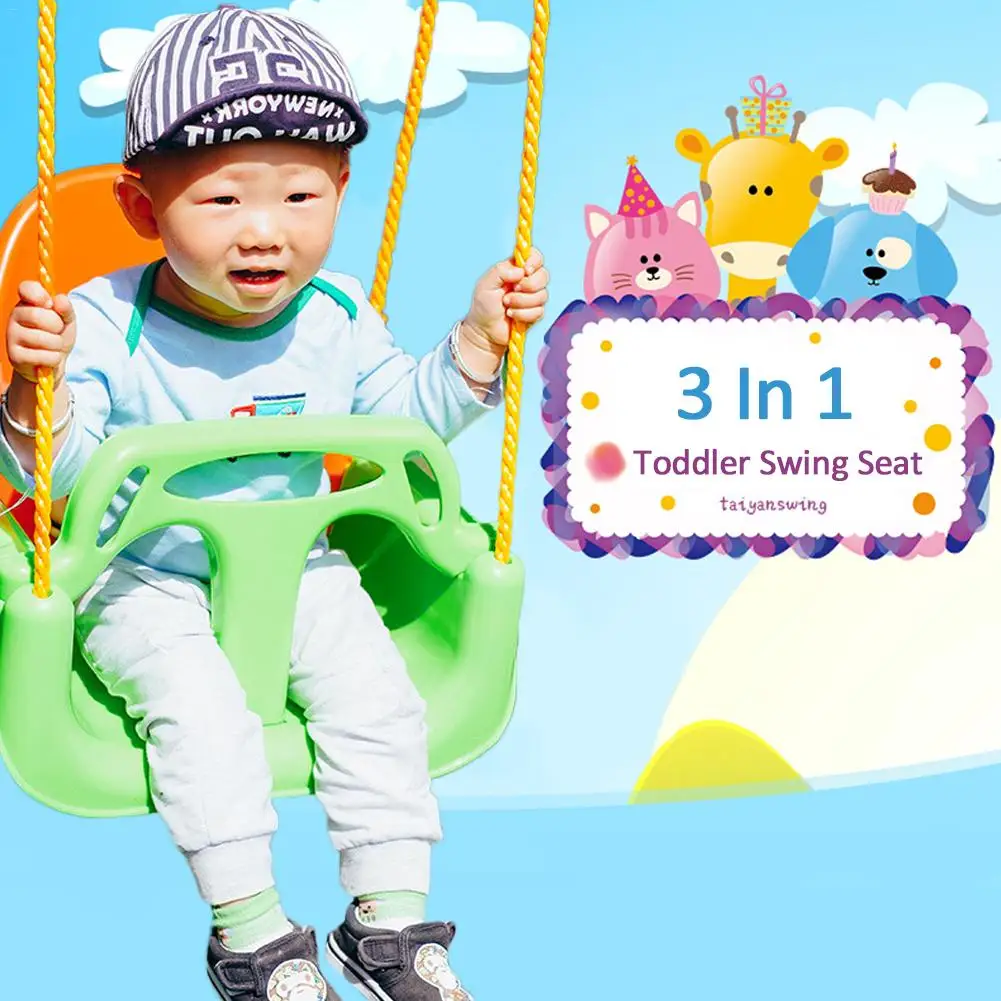 Children Swing Disc Toy Seat Kids Swing Rope Swings Outdoor Playground Hanging Garden Play Entertainment Activity For Adult/Kid 5