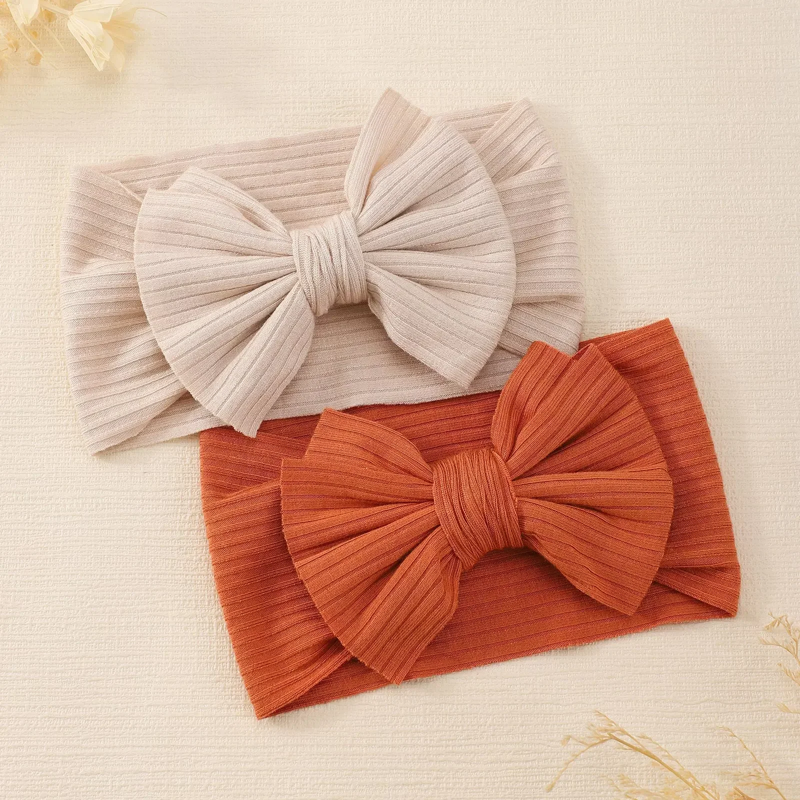 Candy Color Knit Baby Headbands Rib Bow Elastic Soft Newborn Headbands for Baby Girl Children Turban Infant Kids Accessories hair accessories hair bands hair headband accessories baby headband set