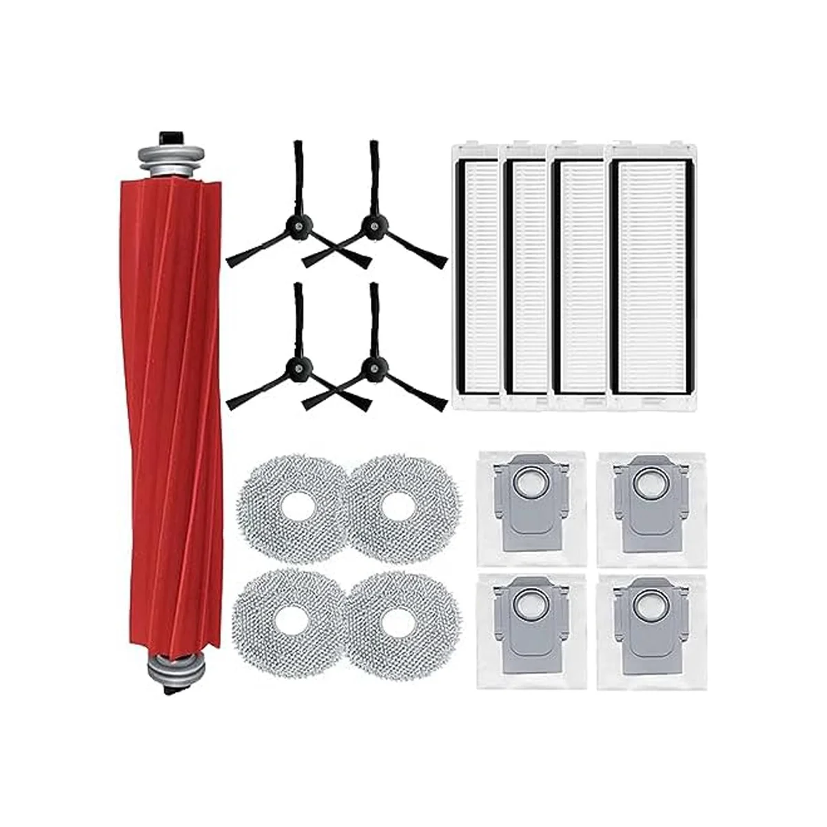 

Набор аксессуаров для робота-пылесоса Roborock Q Revo P10, сменная основная боковая щетка, фильтр НЕРА, насадка на швабру