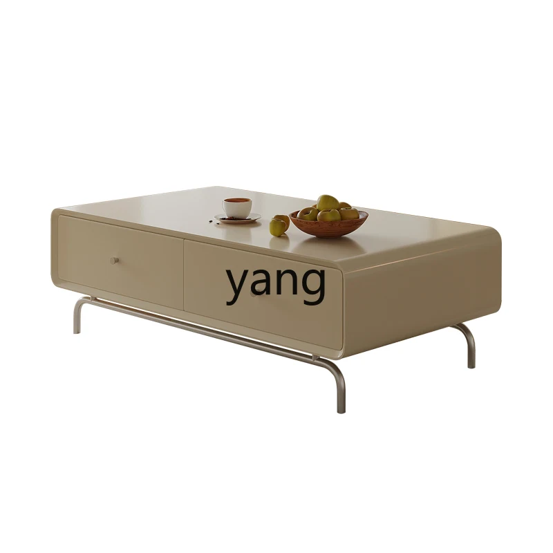 

LMM French Cream Light Luxury Coffee Table TV Cabinet Combination Internet Hot New Tea Table