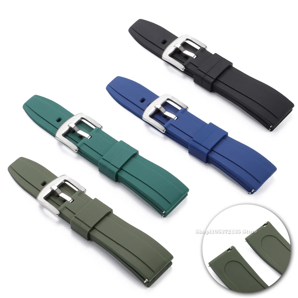 Universal Quick Release Silicone Watch Strap - Waterproof Wristband Accessory