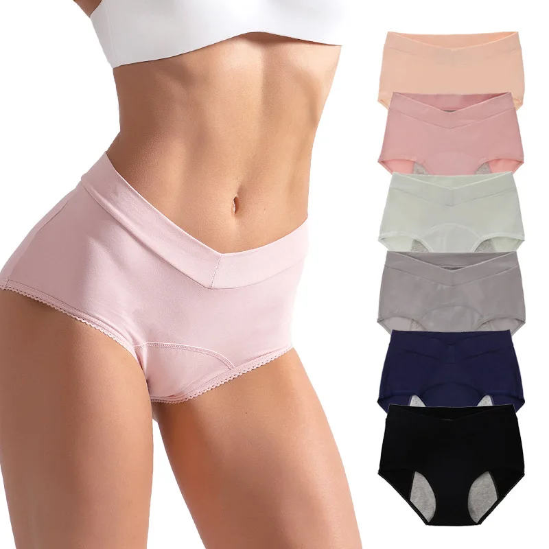 

Plus Size High Waist Physiological Panties for Women Leak Proof Briefs Menstrual Underwear