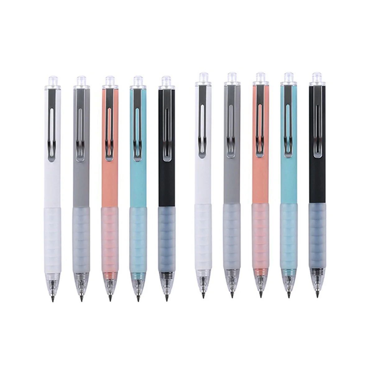 

10PCS Ballpoint Pen Medium Work Pen with Super Soft Grip Ball Pen for Men Women Retractable Office Pen